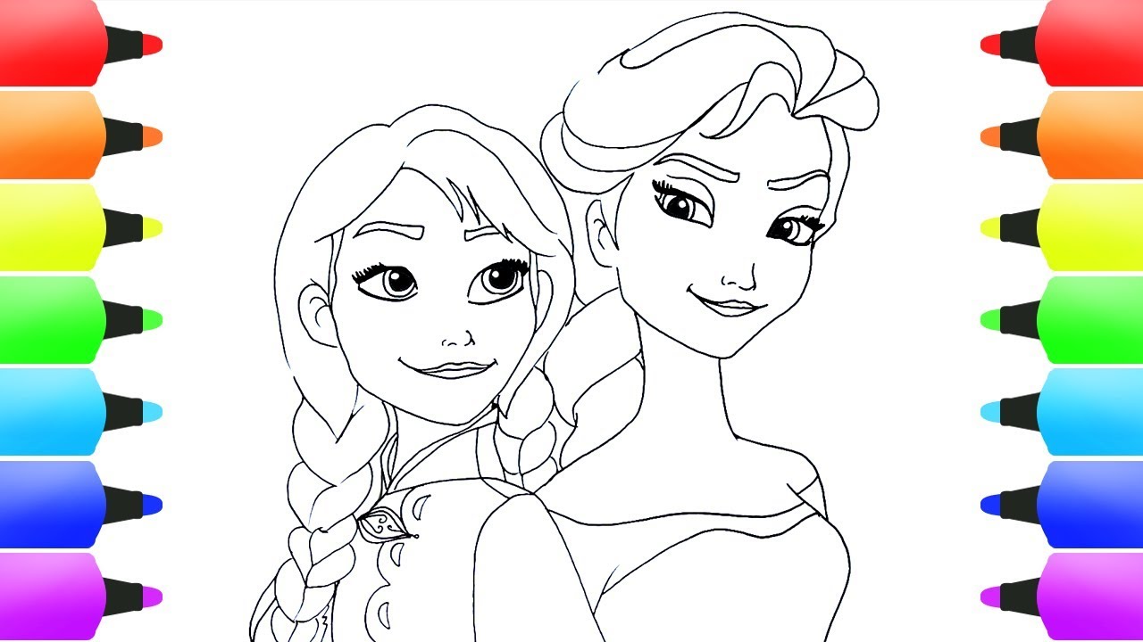 Elsa And Anna Drawing at PaintingValley.com | Explore collection of ...