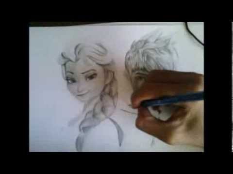 480x360 Ivan R Duran Drawing Queen Elsa - Elsa And Jack Frost Drawing