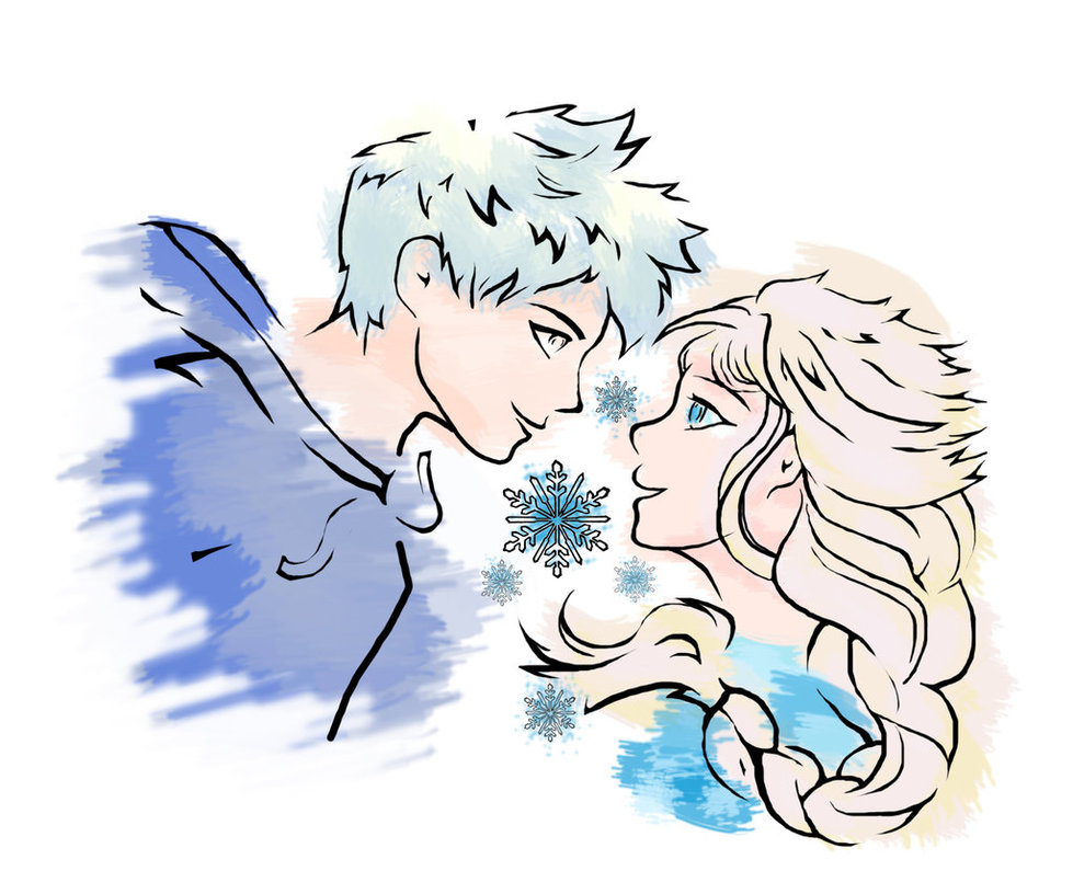 Elsa And Jack Frost Drawing at Explore collection