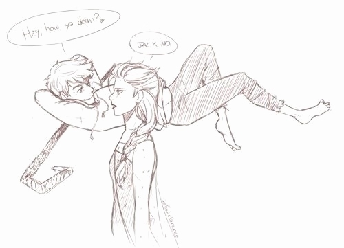 500x361 jack frost sketch unique no the kangaroo s right - Elsa And Jack Frost Drawing