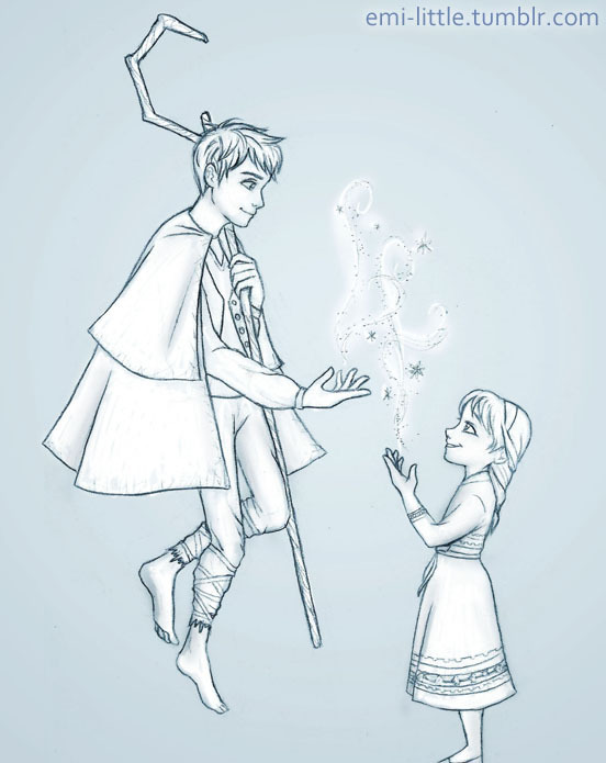 552x695 frozen my feels jack frost rise of the guardians elsa jack frost - Elsa And Jack Frost Drawing