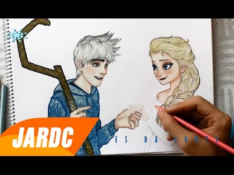 480x360 drawing jack frost and elsa - Elsa And Jack Frost Drawing