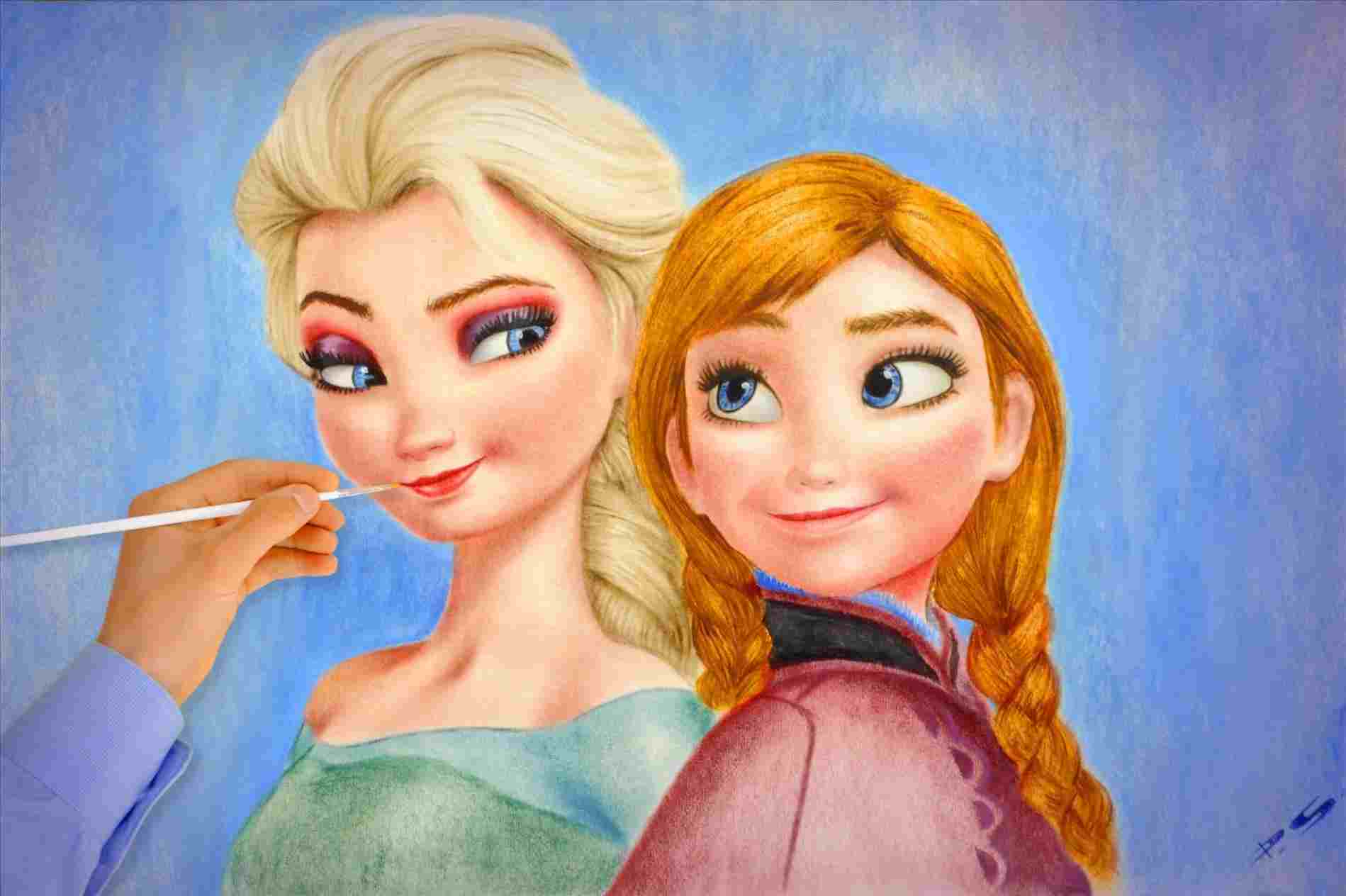 Elsa Anna Drawing at PaintingValley.com | Explore collection of Elsa ...