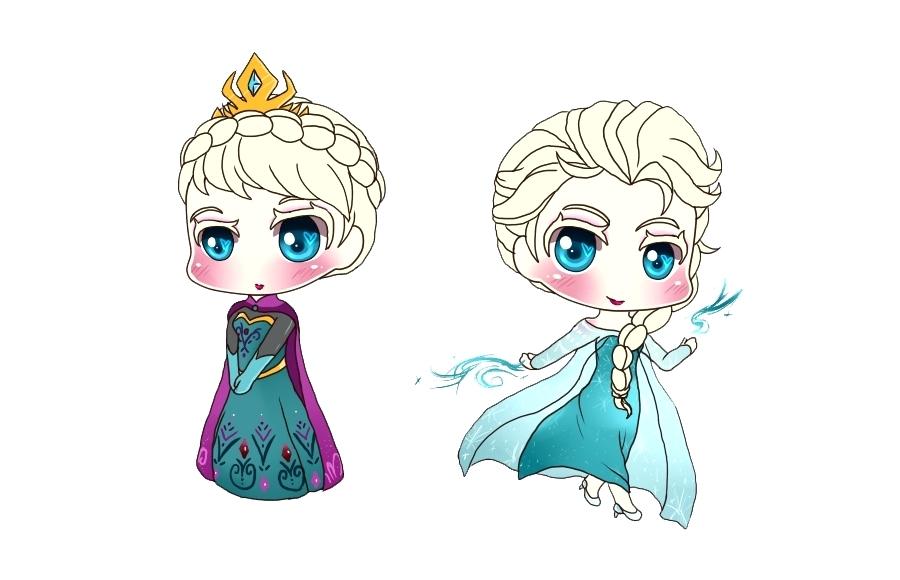 900x580 Elsa And Anna Drawing Jyotish - Elsa Anna Drawing