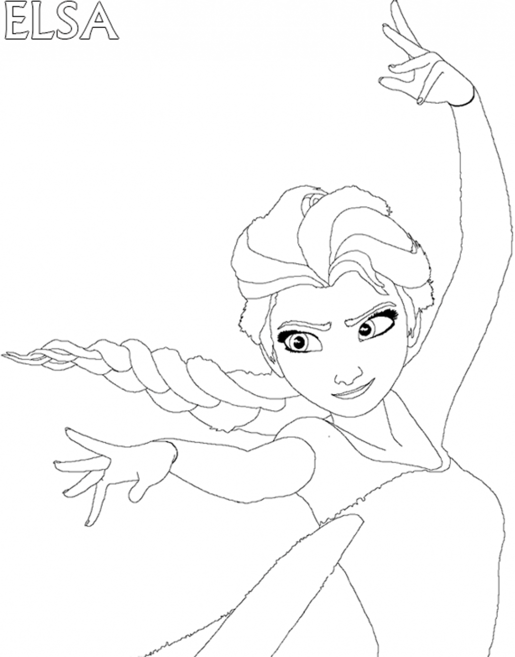 1024x1306 Coloring Pages Elsable Coloring Pages Drawing Frozen Fascinating - Elsa Anna Drawing