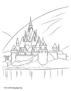 236x302 Elegant Frozen Ice Castle Coloring - Elsa Castle Drawing
