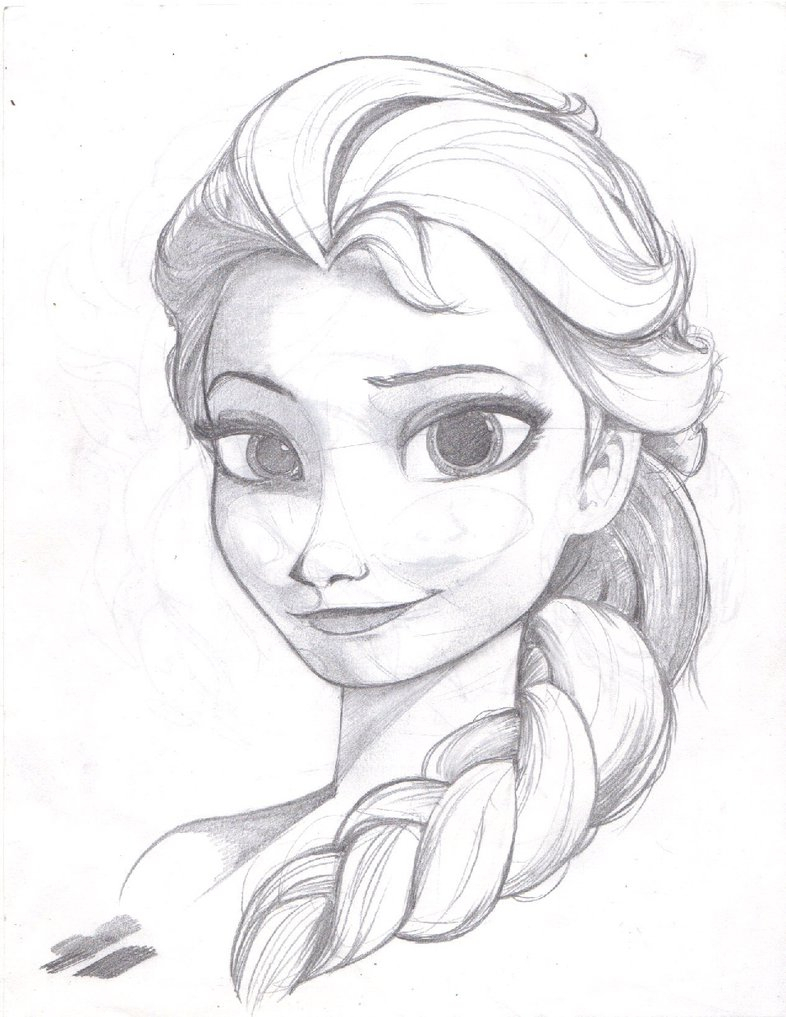 Elsa Frozen Drawing at PaintingValley.com | Explore ...