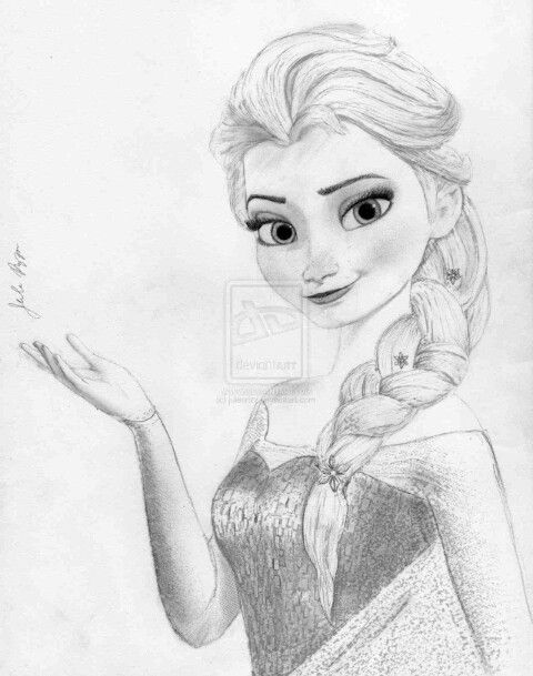 480x609 Elsa Drawing Elsa In Disney Princess Drawings, Disney - Elsa Drawing