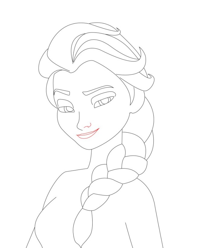 681x819 How To Draw Elsa From Frozen - Elsa Drawing