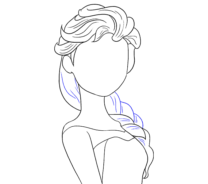 678x600 How To Draw Elsa From Frozen Easy Step - Elsa Drawing