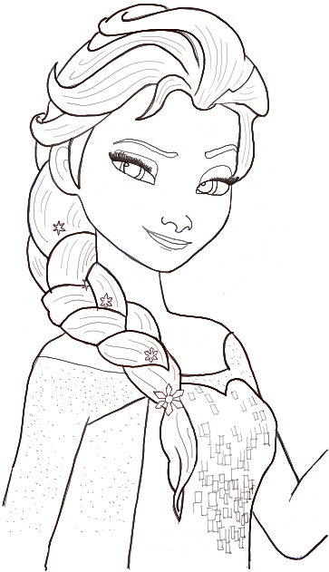 363x631 how to draw elsa the snow queen from disneys frozen drawing - Elsa Drawing