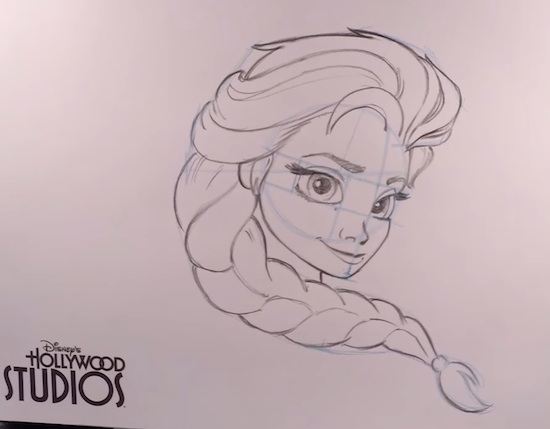550x429 Learn To Draw Elsa From 'frozen' Disney Parks Blog - Elsa Drawing