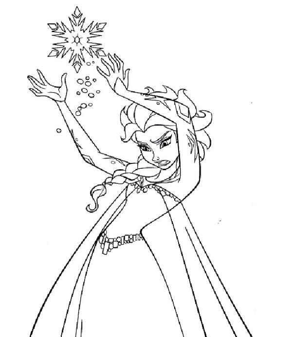 600x693 Princess Elsa Drawing - Elsa Drawing