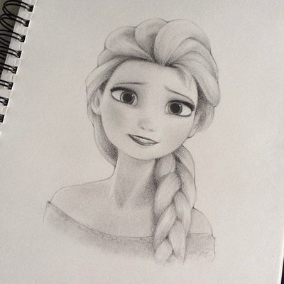 400x400 Elsa Drawing Shared - Elsa Drawing