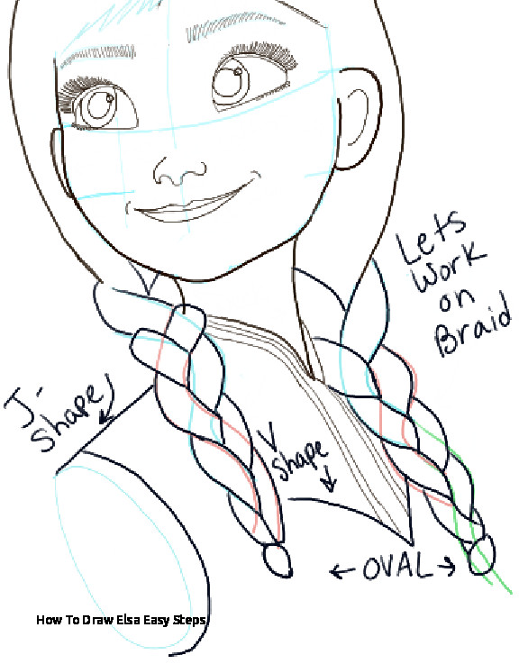 576x737 How To Draw Elsa Easy Steps Anna Drawing - Elsa Drawing Easy