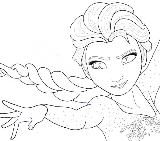 Elsa Drawing Easy at PaintingValley.com | Explore collection of Elsa ...