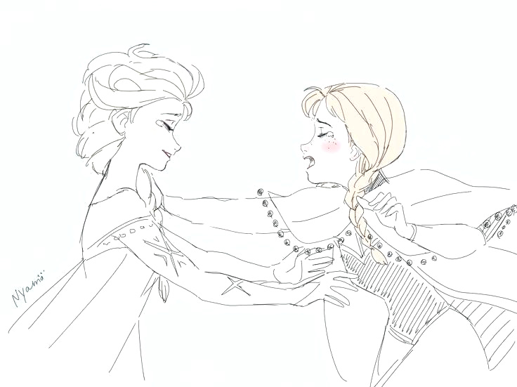 736x551 elsa frozen drawing easy elsa frozen fan art the greatest frozen - Elsa Drawing Easy