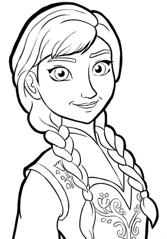 Elsa Drawing Outline at PaintingValley.com | Explore collection of Elsa ...