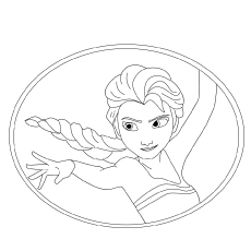 230x230 Beautiful Frozen Coloring Pages For Your Little Princess - Elsa Drawing Outline