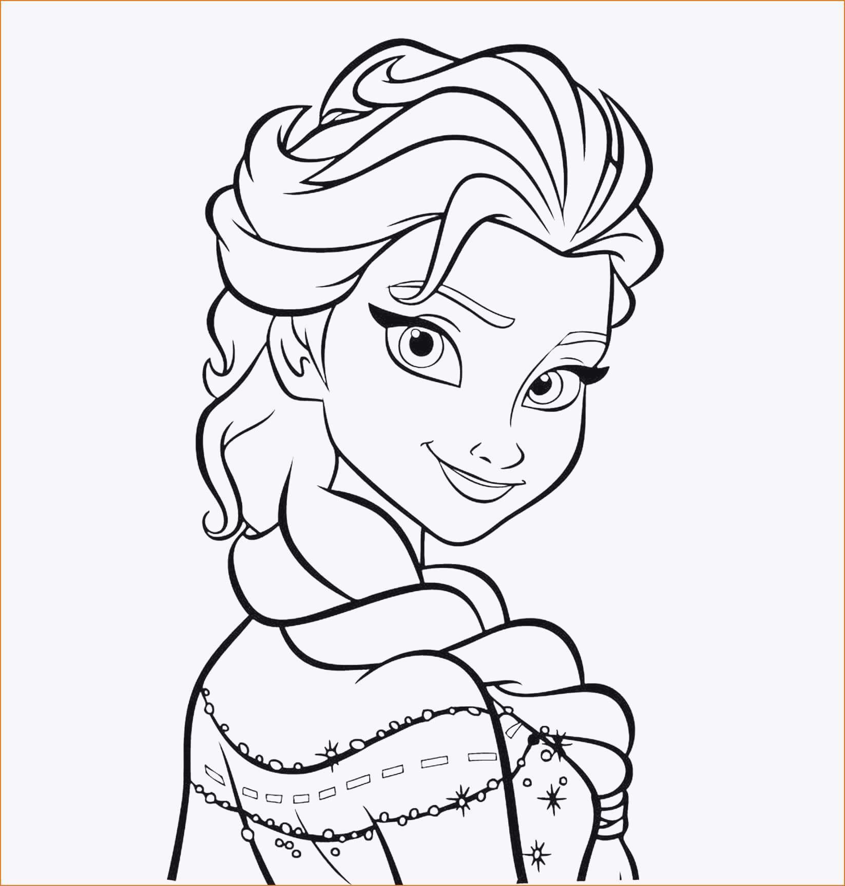 elsa drawing outline at paintingvalley  explore