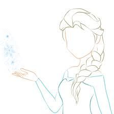 224x224 A Basic Outline Of How To Draw Elsasuper Easy And Turns Out - Elsa Drawing Outline