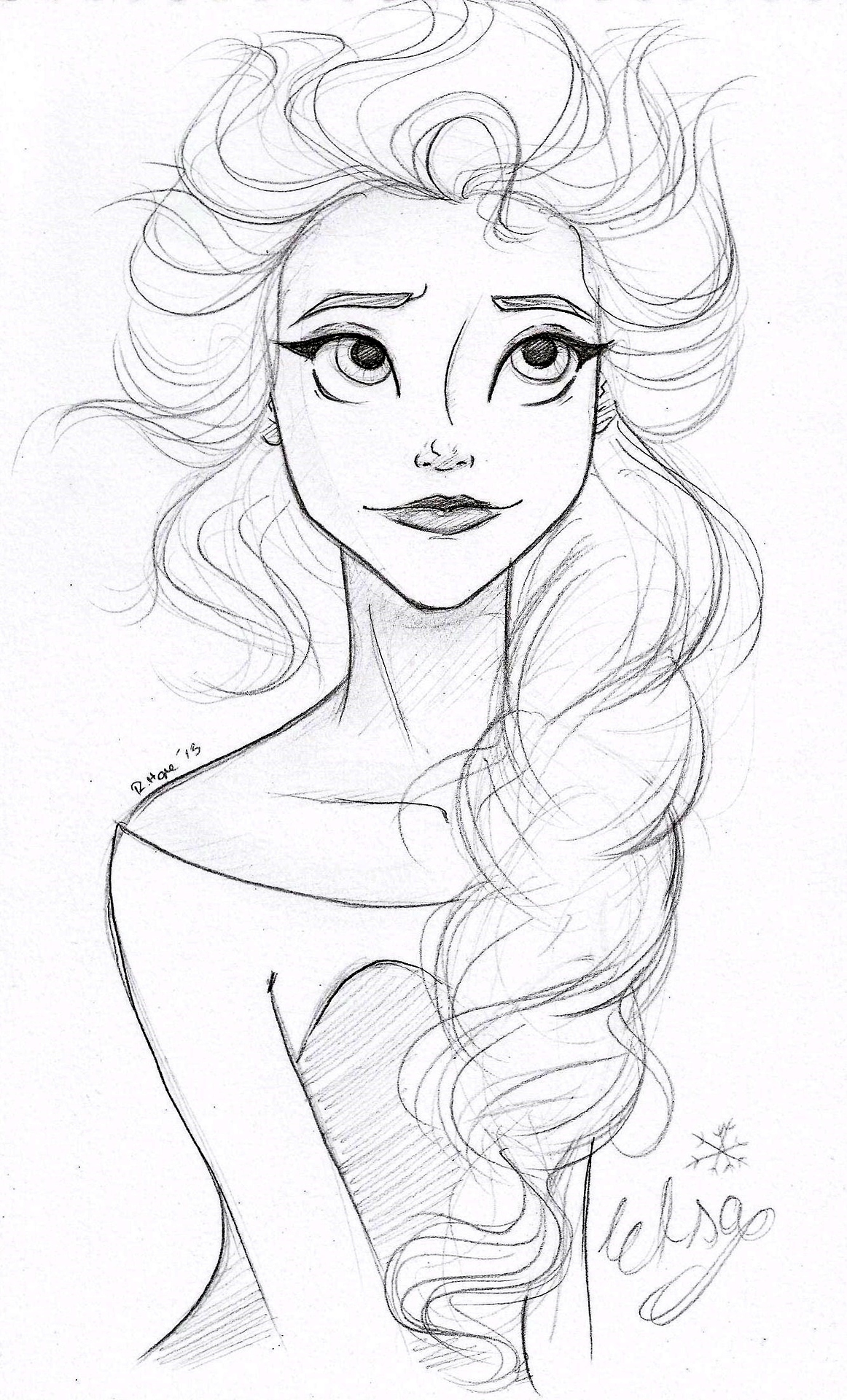 1162x1920 Elsa And Anna Images Elsa Hd Wallpaper And Background Photos - Elsa Drawing Tumblr