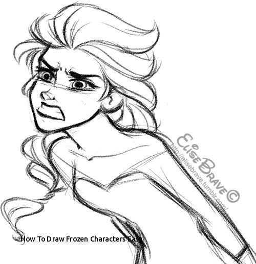 500x517 How To Draw Frozen Characters How To Draw Frozen Characters Easy - Elsa Drawing Tumblr