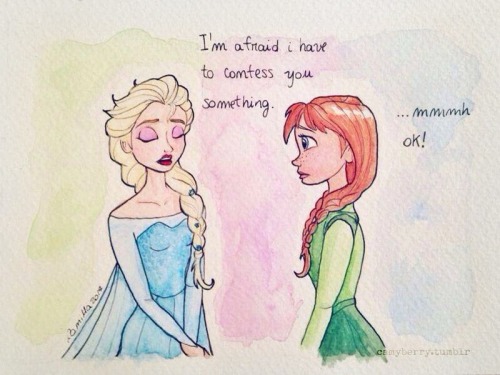 500x375 Elsa Anna Tumblr - Elsa Drawing Tumblr