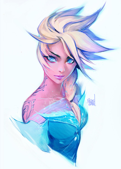 400x556 Elsa Concept Art Tumblr - Elsa Drawing Tumblr