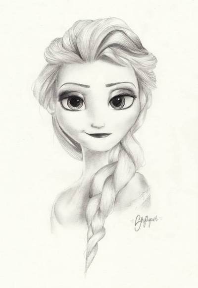 400x581 Winter Drawing Disney Tumblr Animation Queen Frozen Elsa - Elsa Drawing Tumblr