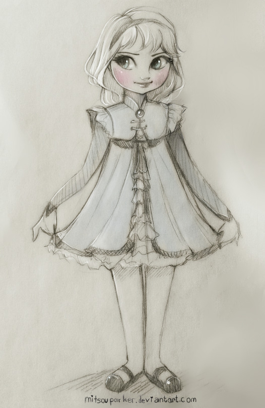 526x810 Young Elsa Tumblr - Elsa Drawing Tumblr