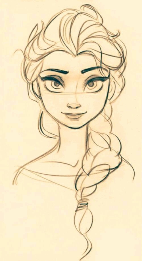 500x914 Frozen Elsa Draw Shared - Elsa Frozen Drawing
