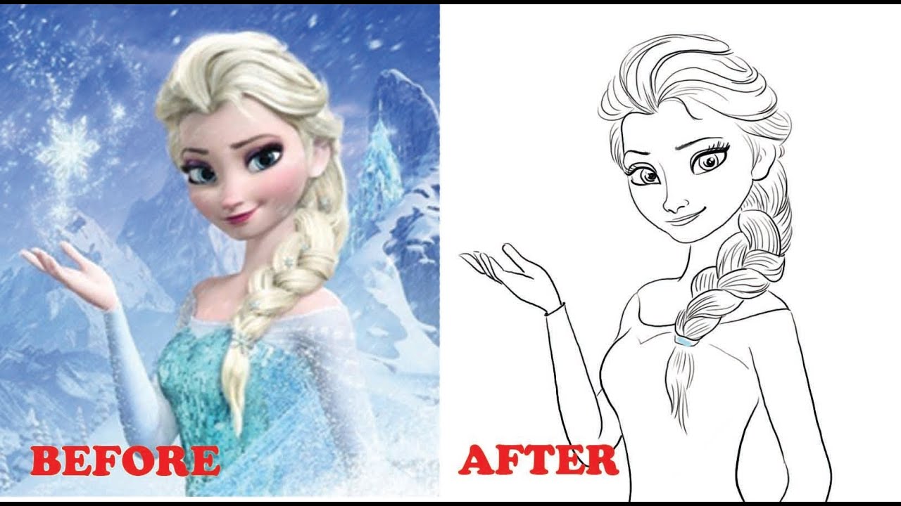 How To Draw Elsa Fro. 