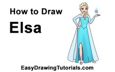 Elsa Frozen Drawing Full Body