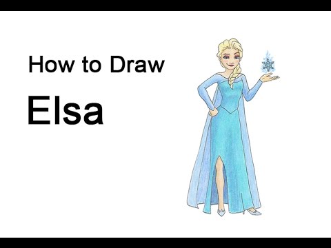 How To Draw Elsa - Elsa Frozen Drawing Full Body. 