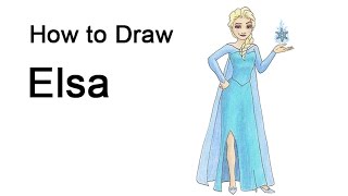 320x180 How To Draw Elsa - Elsa Frozen Drawing Full Body