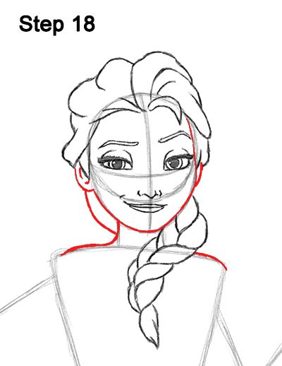400x518 Elsa Frozen Drawing Less - Elsa Frozen Drawing Full Body