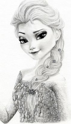 236x412 Pencil Drawings Of Elsa - Elsa Pencil Drawing