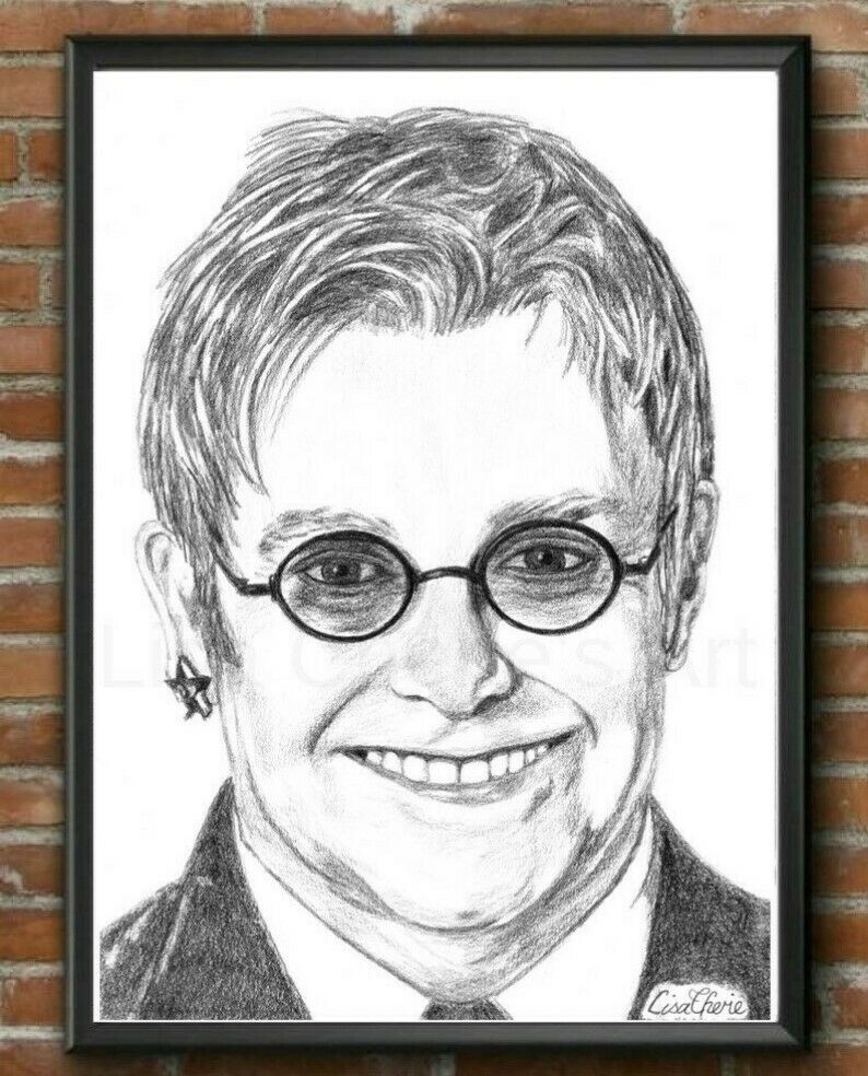 Elton John Drawing at PaintingValley.com | Explore collection of Elton ...