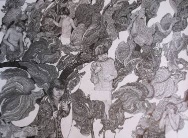 375x275 Elven Spirits Drawing - Elven Drawing