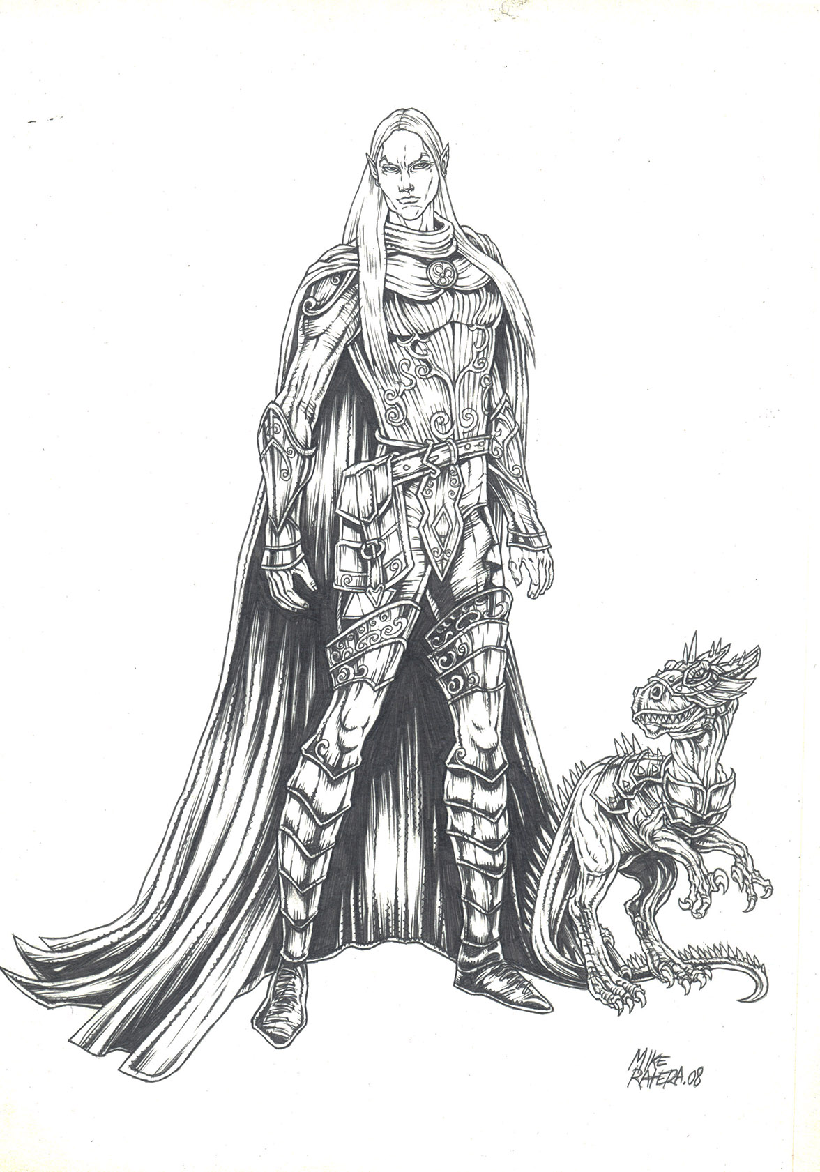 1176x1681 elven warrior warhammer - Elven Drawing