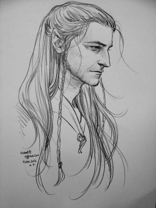 500x667 Finrod Felagund - Elven Drawing