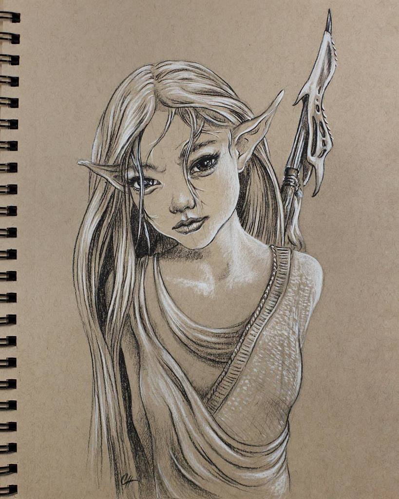 819x1024 C S Houghton On Twitter Can I Help You - Elven Drawing