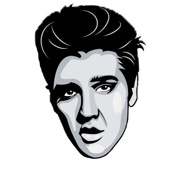 599x574 collection of free elvis drawing line download on ui ex - Elvis Cartoon Drawing