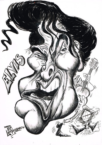 351x500 elvis cartoon drawing - Elvis Cartoon Drawing