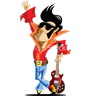 380x400 cartoon elvis - Elvis Cartoon Drawing