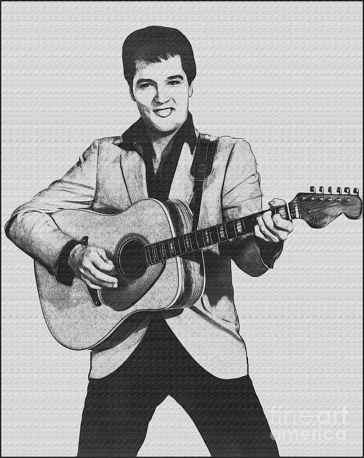 715x900 Elvis Presley Drawing - Elvis Drawing