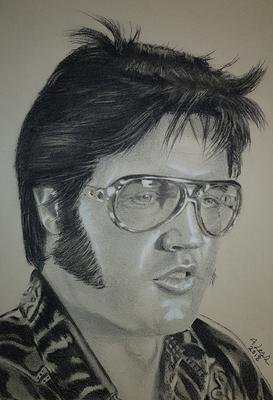 273x400 My Latest Drawing Of Elvis Presley - Elvis Drawing