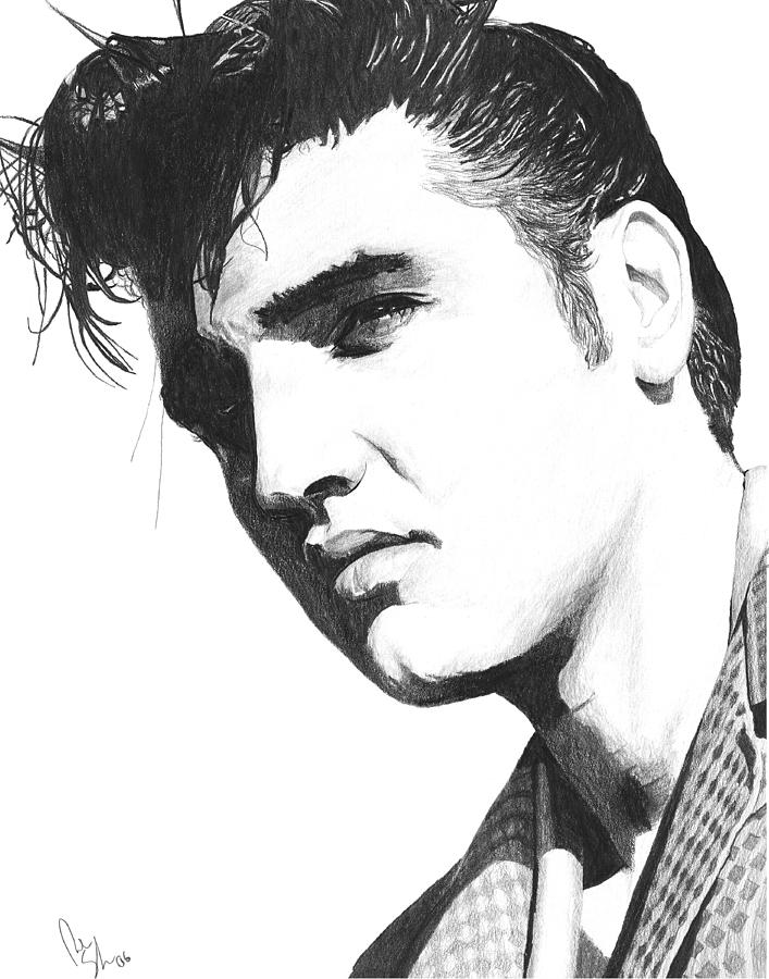 707x900 Elvis Drawing - Elvis Drawing