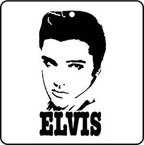 298x300 Elvis Presley Pompadour Car Air Freshener Car - Elvis Line Drawing